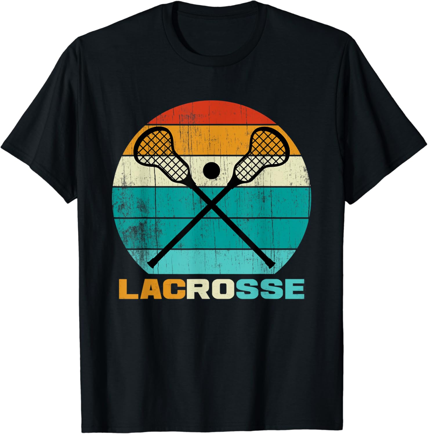 Vintage Retro Lacrosse Lacrosse Players and Lovers Gift T